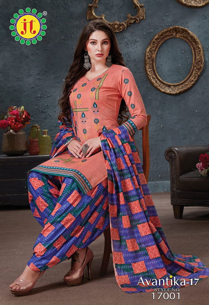 Jt Avantika 17 Casual Daily Wear Printed Cotton Dress Material Collection